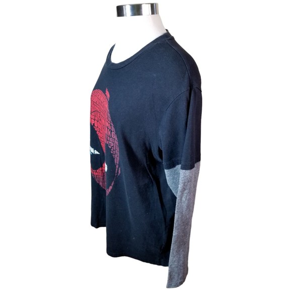Marvel Deadpool Long Sleeve T-Shirt Tee Black Gray Red Size XL Graphics Unisex - Picture 3 of 10